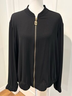 Michael Kors Crepe Bomber Jacket
